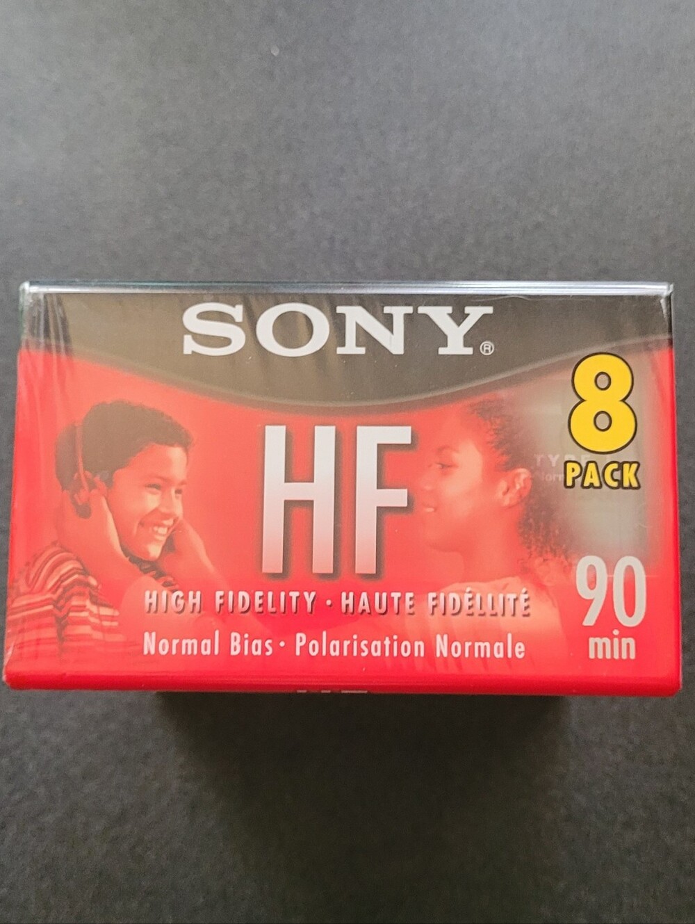 Sony HF High Fidelity 90 Min Auto Cassette Tapes 8 Pack Blank Normal Bias
